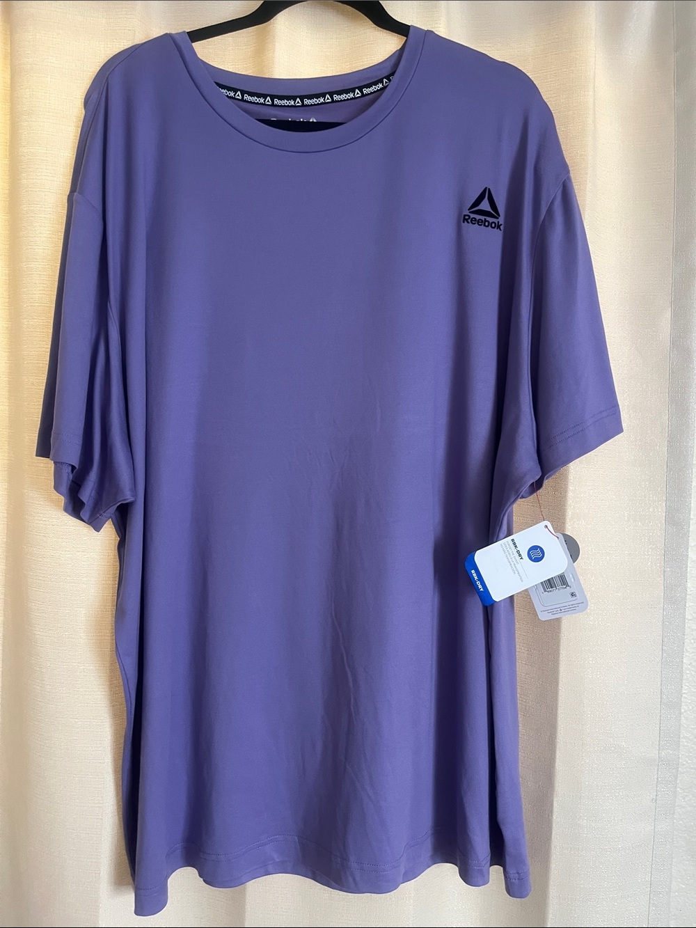 Reebok Men’s Lavender Short Sleeve Athletic Tee - Picture 6 of 7